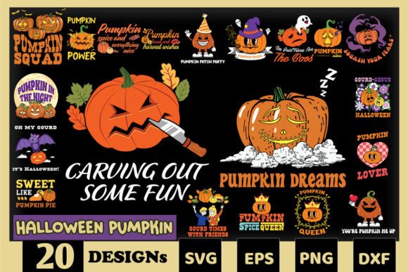 Download Halloween Pumpkin Bundle SVG 20 Designs - Halloween pumpkin Collection