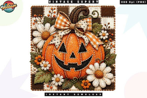 Download Floral Halloween Pumpkin Autumn PNG - Premium Resources