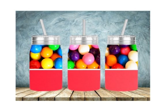 Download Gumball Machine,17 Oz Mason Jar - Gumball Collection
