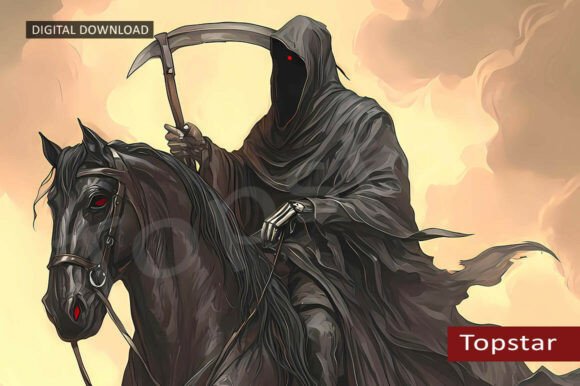 Download Creepy Scary Halloween Decor Grim Reaper - Scary halloween Collection